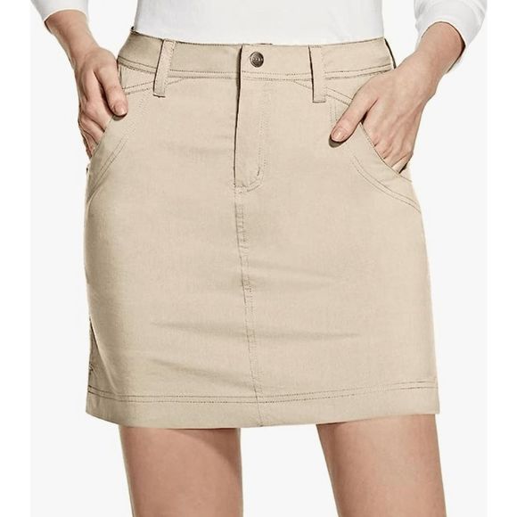 J.four Denim NWT Female Project Khaki Italian Mini Skirt, Size 32, MSRP $116 - Picture 1 of 11